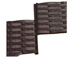 Садовый бордюр Ротанг коричневый 9 см * 4,8 м - фото 19072