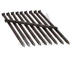 Колышки садовые для бордюрной ленты Протэкт коричневые - фото 20302