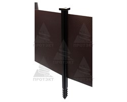 Колышки садовые для бордюрной ленты Протэкт коричневые - фото 20306