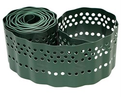 Лента бордюрная садовая Домино БГ-15 хаки 15 см х 9 м - фото 20459