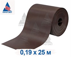 Лента для забора ЛЗ-190, 0,19 х 25 м, коричневая - фото 20587