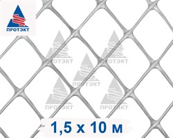 Заборная сетка решетка З-40, 1,5*10 м, серая - фото 20664