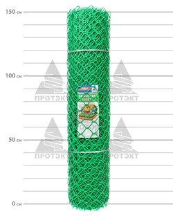 Заборная сетка решетка З-70, 1,5*20 м, лесной зеленый - фото 20699