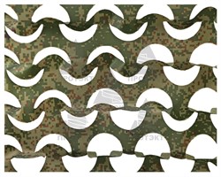 Маскировочная сетка Камуфляж Цифра 2х3 м, темно-зеленый-коричневый - фото 20910