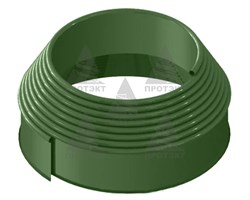 Садовый бордюр КАНТА, высота 0,1 м, оливковый - фото 20986