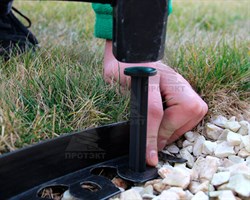 Садовый пластиковый бордюр 55 мм - фото 21018