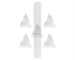 Пластиковый штакетник белый 8*60 см - фото 21022