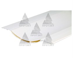 Пластиковый штакетник белый 8 см * 1 м - фото 21027