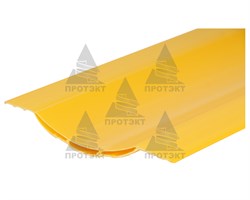 Пластиковый штакетник желтый 8 см * 1 м - фото 21036