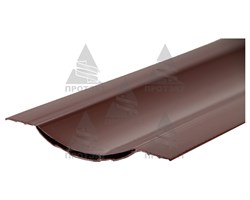 Пластиковый штакетник коричневый 8*60 см - фото 21048