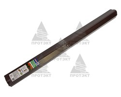 Пластиковый штакетник коричневый 8*60 см - фото 21049