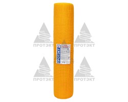 Сетка фасадная пластиковая Протэкт 35 г/м2, ячейка 15*15 мм, 1*50 м, желтый - фото 21149