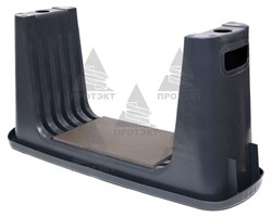 Скамейка перевертыш садовая Протэкт, серая - фото 21227