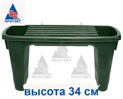 Скамейка перевертыш садовая Протэкт, хаки - фото 21234