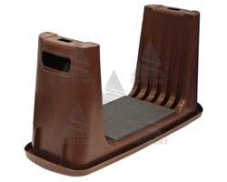 Скамейка перевертыш садовая Протэкт, коричневая - фото 21238