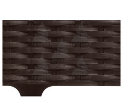 Садовый бордюр Ротанг коричневый 9 см * 3,2 м - фото 21257