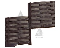 Садовый бордюр Ротанг коричневый 9 см * 3,2 м - фото 21263