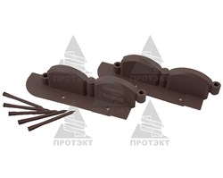 Садовое ограждение бордюр Волна коричневый 9 см * 2,56 м - фото 21305