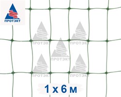 Сетка для опоры клематисов У-22, 1*6 м, хаки - фото 21569