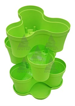 Горшок цветочный тройной - фото 21839