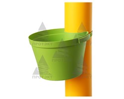 Кашпо пластиковое на столб - фото 21892