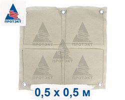 Вертикальная подвесная грядка Агротекс, 0,5 х 0,5 м, 4 кармана, серая - фото 21910