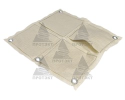 Вертикальная подвесная грядка Агротекс, 0,5 х 0,5 м, 4 кармана, серая - фото 21911