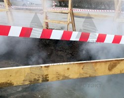 Оградительная лента бело красная Эконом ЛО-200/50 - фото 22233