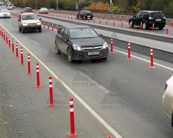 Столбик сигнальный упругий ССУ-750, высота 750 мм ГОСТ - фото 22290