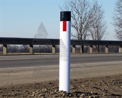 Столбик дорожный сигнальный СДС С3, высота 1,3 м - фото 22314