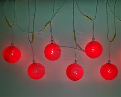 Гирлянда из сигнальных фонарей ФС-12.1 с шагом 1 м - фото 22410