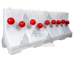 Гирлянда из сигнальных фонарей ФС-12.1 с шагом 5 м - фото 22421