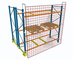 Сетка для стеллажей Протэкт, ячейка 45*45 мм, 2*25 м, оранжевый - фото 22624