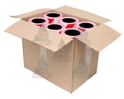 Оградительная лента бело красная Эконом ЛО-200/50 - фото 22683