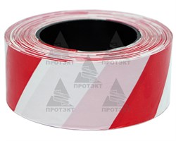 Оградительная лента бело красная Эконом ЛО-200/50 - фото 22684