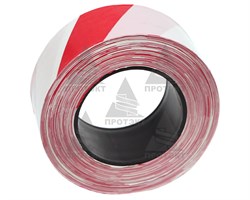 Оградительная лента бело красная Стандарт ЛО-250/75 - фото 22717