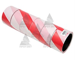 Оградительная лента бело красная Эконом ЛО-50/50 - фото 22763