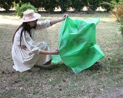 Чехол для кустарников и роз на молнии Протэкт 1,6 м х 2,0 м зеленый - фото 22950