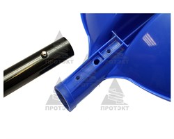 Лопата снеговая пластиковая Эльбрус с черенком - фото 22972