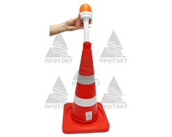 Фонарь сигнальный ФС-4.1 А с длинной ручкой, три режима работы, батарейки в комплекте - фото 22996