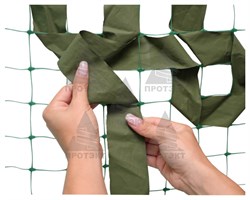 Основа для плетения маскировочных сетей У-45, 2x30 м, хаки - фото 23023