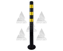 Столбик сигнальный упругий ССУ-1000, высота 1000 мм, черный - фото 23047