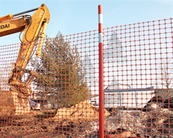 Веха дорожная сигнальная 1,5 м, диаметр 40 мм, толщина 2 мм - фото 23093