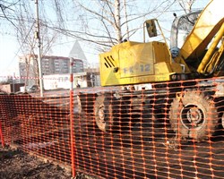 Веха дорожная сигнальная 2 м, диаметр 40 мм, толщина 2 мм - фото 23102