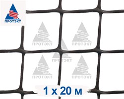 Пластиковая сетка садовая СР-15, 1*20 м, коричневая - фото 23104