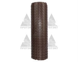 Сетка под забор ЗР-15, 0,4*20 м, коричневая - фото 23139