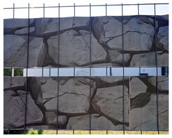 Лента для 3Д забора, Камни ЛЗ-190, 0,19 х 25 м, серый - фото 23274