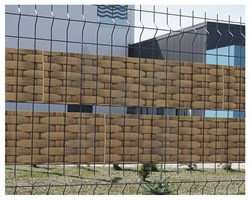 Лента для 3Д забора, Ротанг ЛЗ-190, 0,19 х 25 м, бежевый - фото 23277