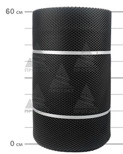 Сетка для защиты саженцев Ф-7, 0,6*50, черный - фото 23300