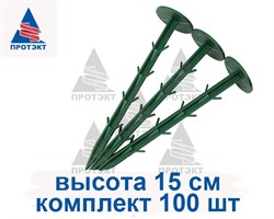 Крепление для укрывного материала, 100 шт, хаки - фото 23369
